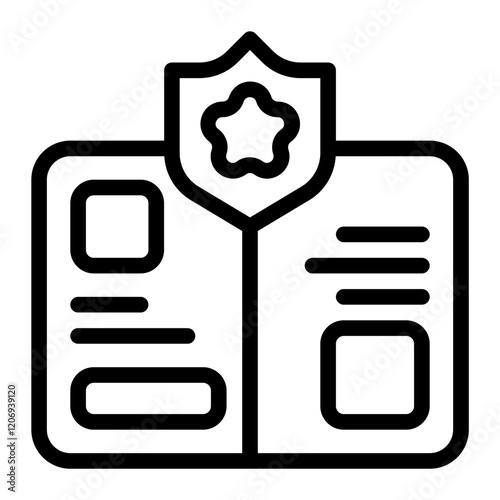 Newspaper Line Icon