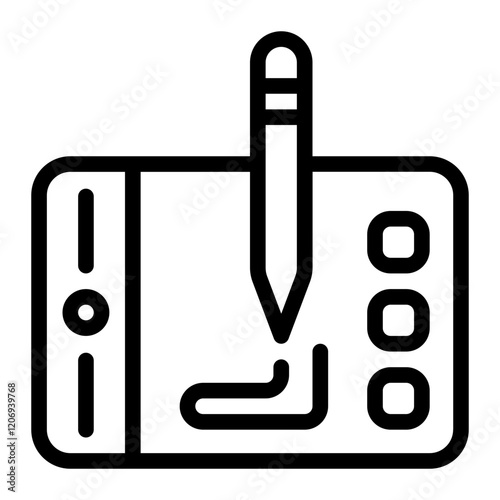 Pet Tablet Line Icon