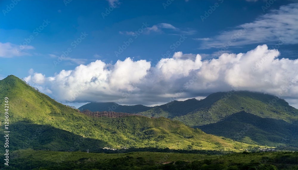 Naklejka premium The clouds seem to whisper secrets of the sky. 
