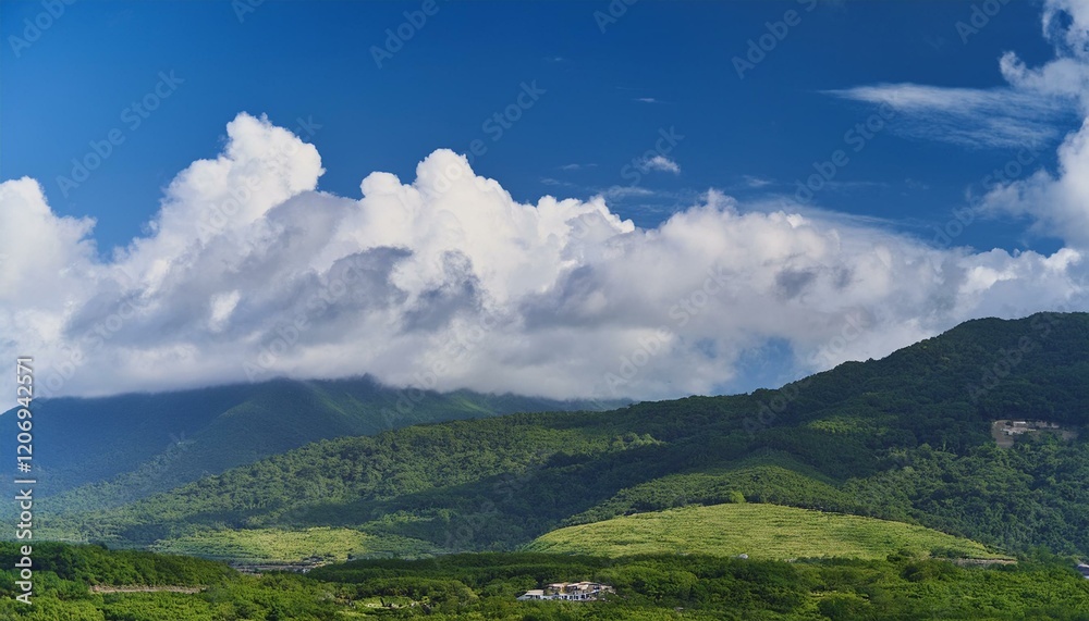 Obraz premium The landscape invites exploration and adventure. 
