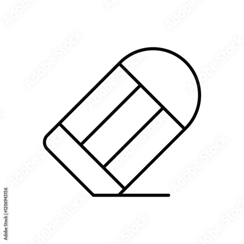 Eraser  icon isolated on a white background. Vector illustration.