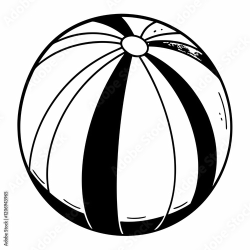 beach ball illustration 