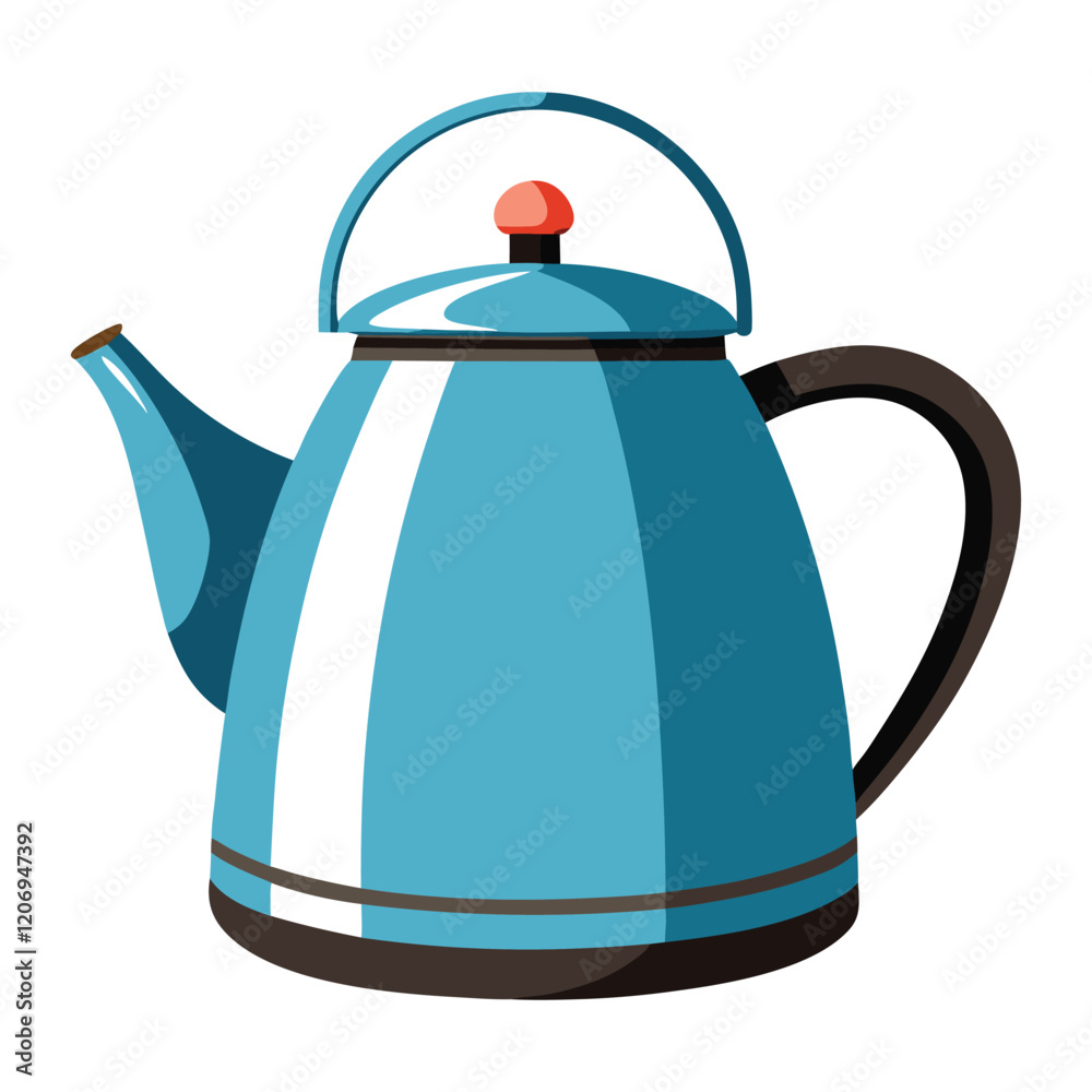 Obraz premium Kettle vector art illustrator.