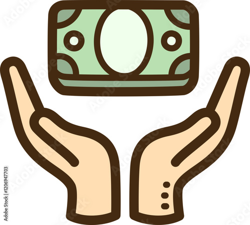 Investments vector doodle illustration and graphic