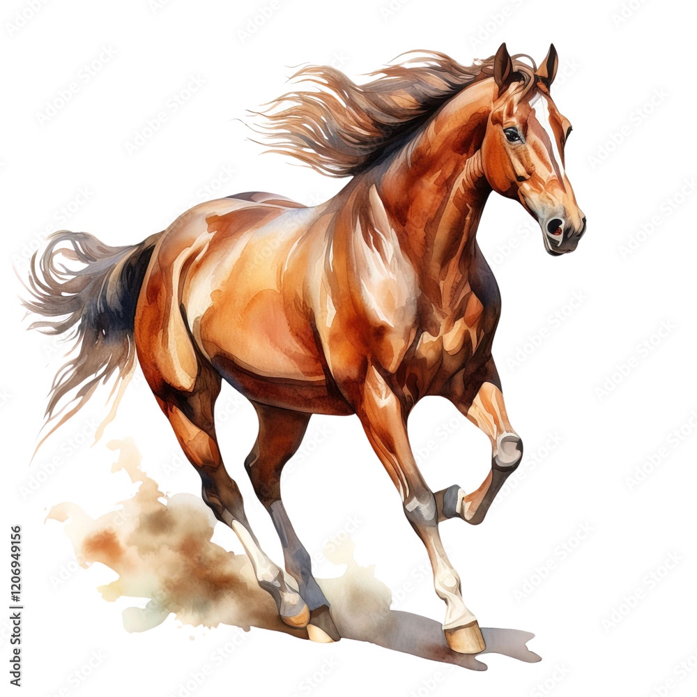 Obraz premium Elegant Horse Clipart Vector Illustration