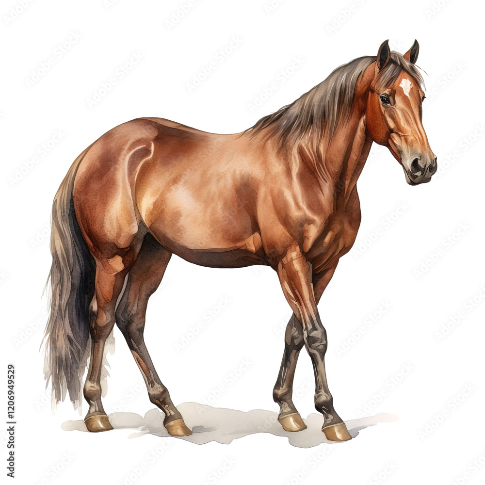 Obraz premium Elegant Horse Clipart Vector Illustration
