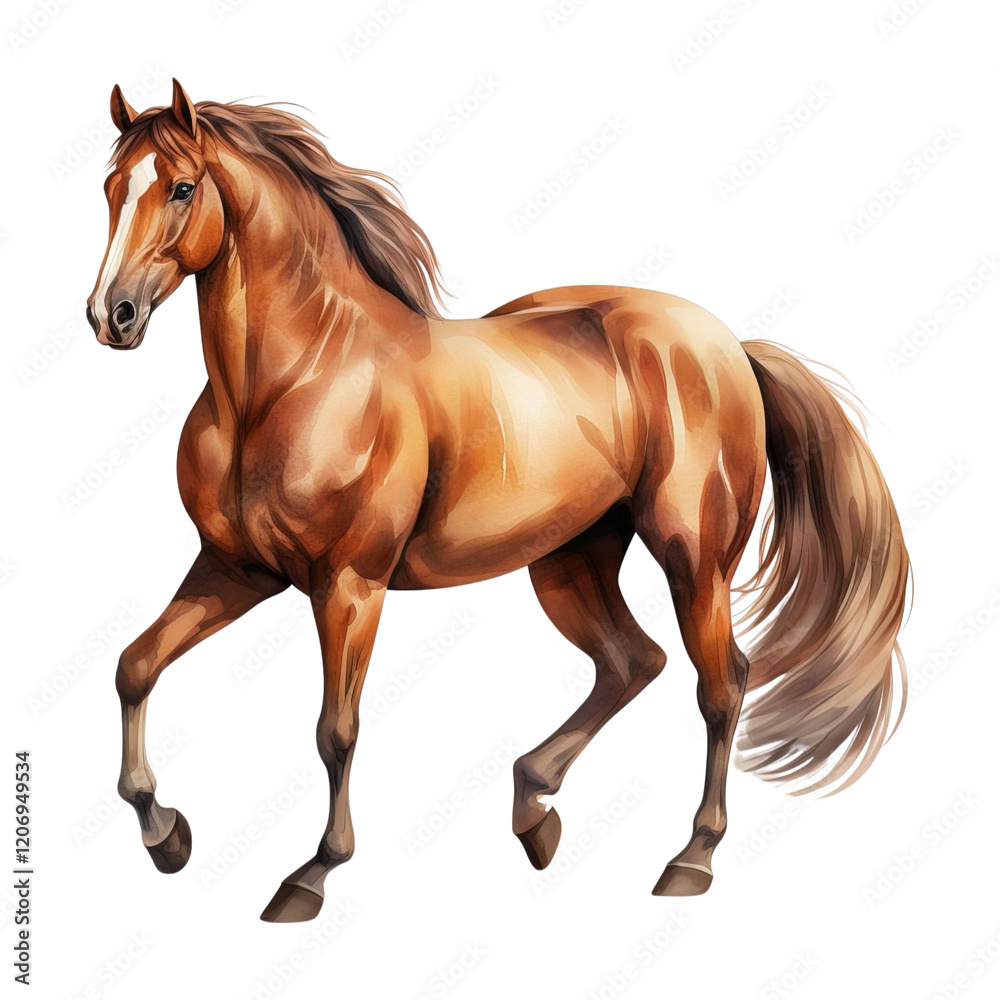Obraz premium Elegant Horse Clipart Vector Illustration