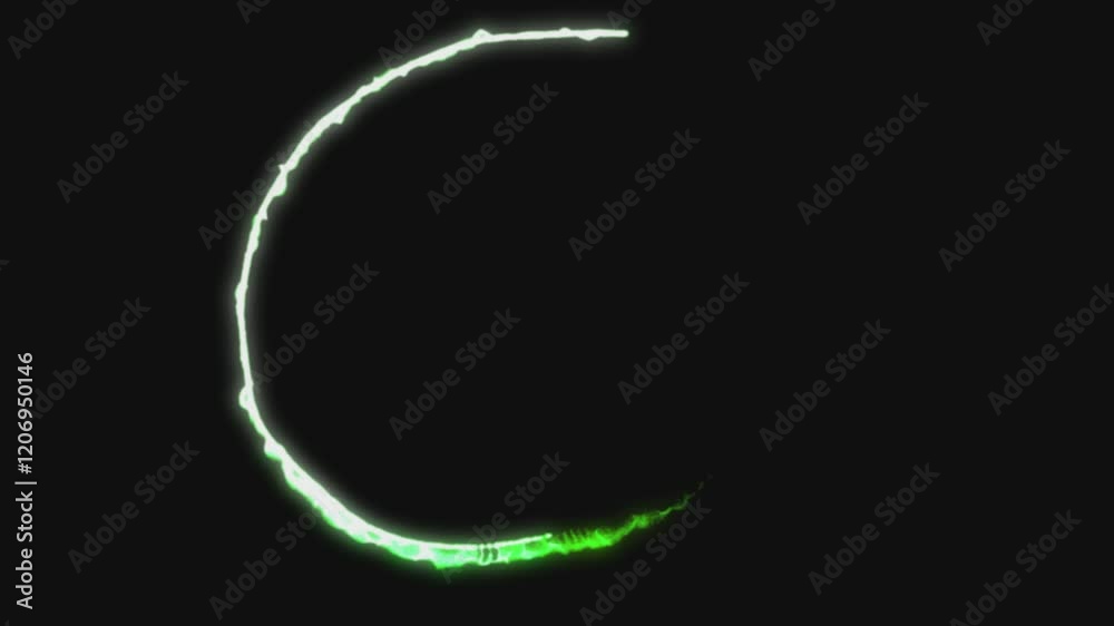 Glowing Green Circle and Spiral Animation Glowing Green Circle and Spiral Animation