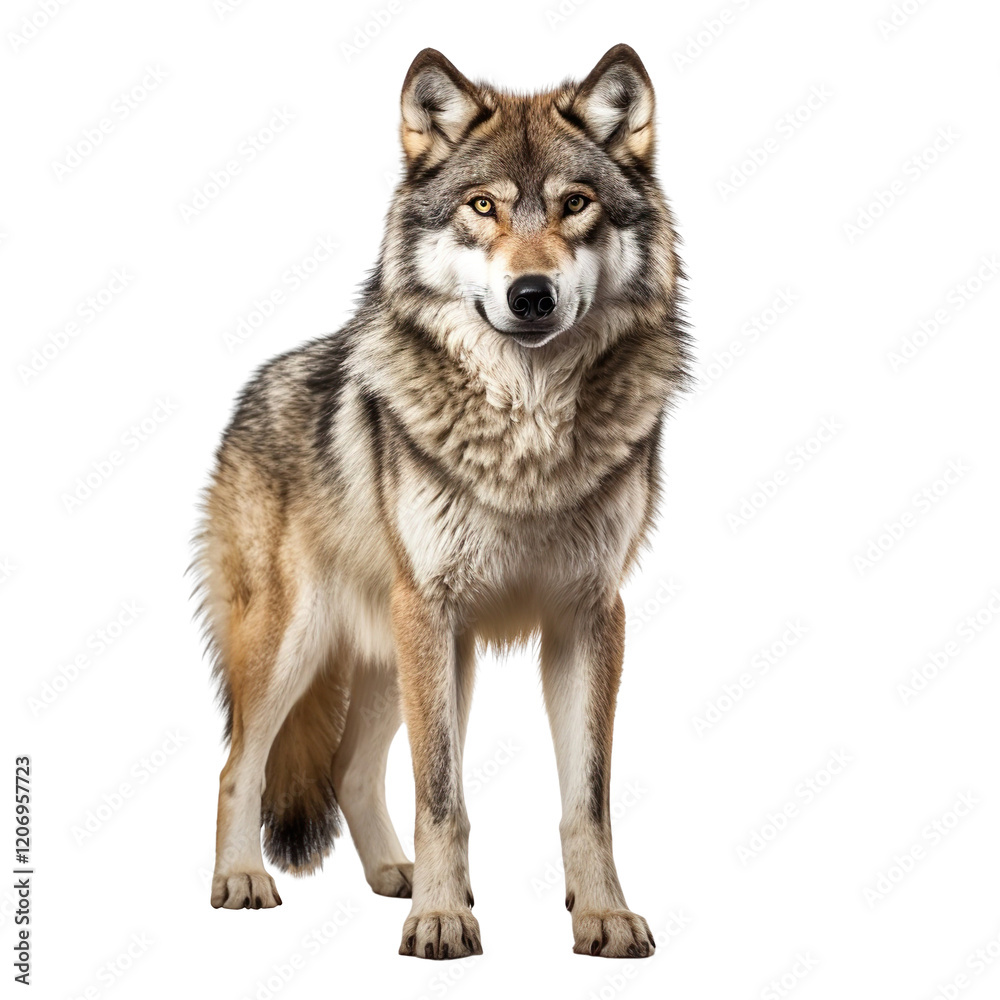 Timber wolf isolated on transparent background Timber wolf isolated on transparent background