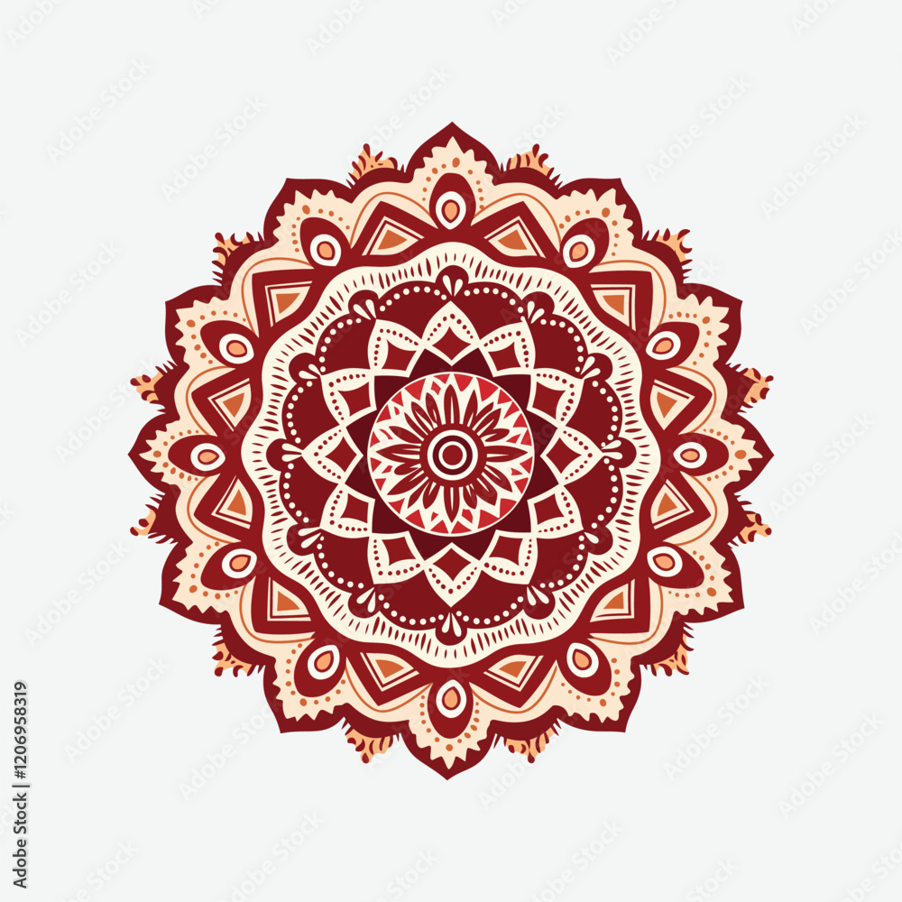 Mandala vector illustration. Style of Indian mandala art - Islamic geometric pattern Ideal for Creative Projects, Cards, Posters, Flyers, Banners, and Covers. Minimalist Mandala, creative mandala. Mandala vector illustration. Style of Indian mandala art - Islamic geometric pattern Ideal for Creative Projects, Cards, Posters, Flyers, Banners, and Covers. Minimalist Mandala, creative mandala.