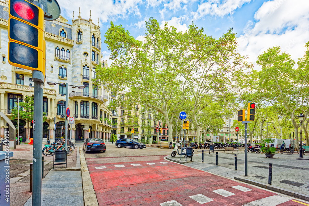 District Eixample. Fuster House .Barcelona.