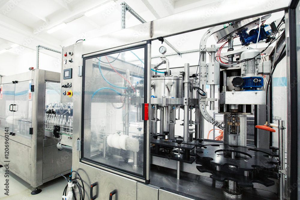 Advanced manufacturing equipment operates in a clean room environment for efficient production processes Advanced manufacturing equipment operates in a clean room environment for efficient production processes