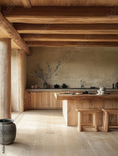 Modern Rustic Kitchen Islan...