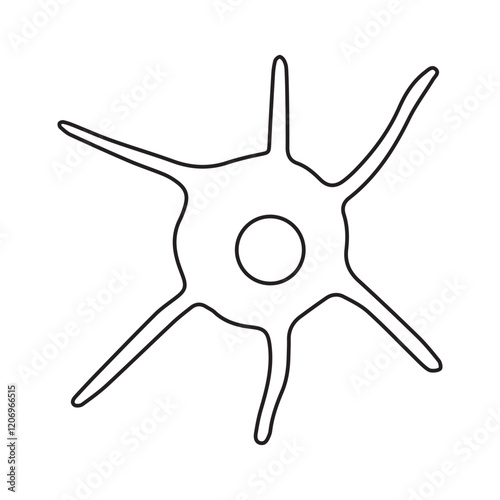 melanocyte line icon