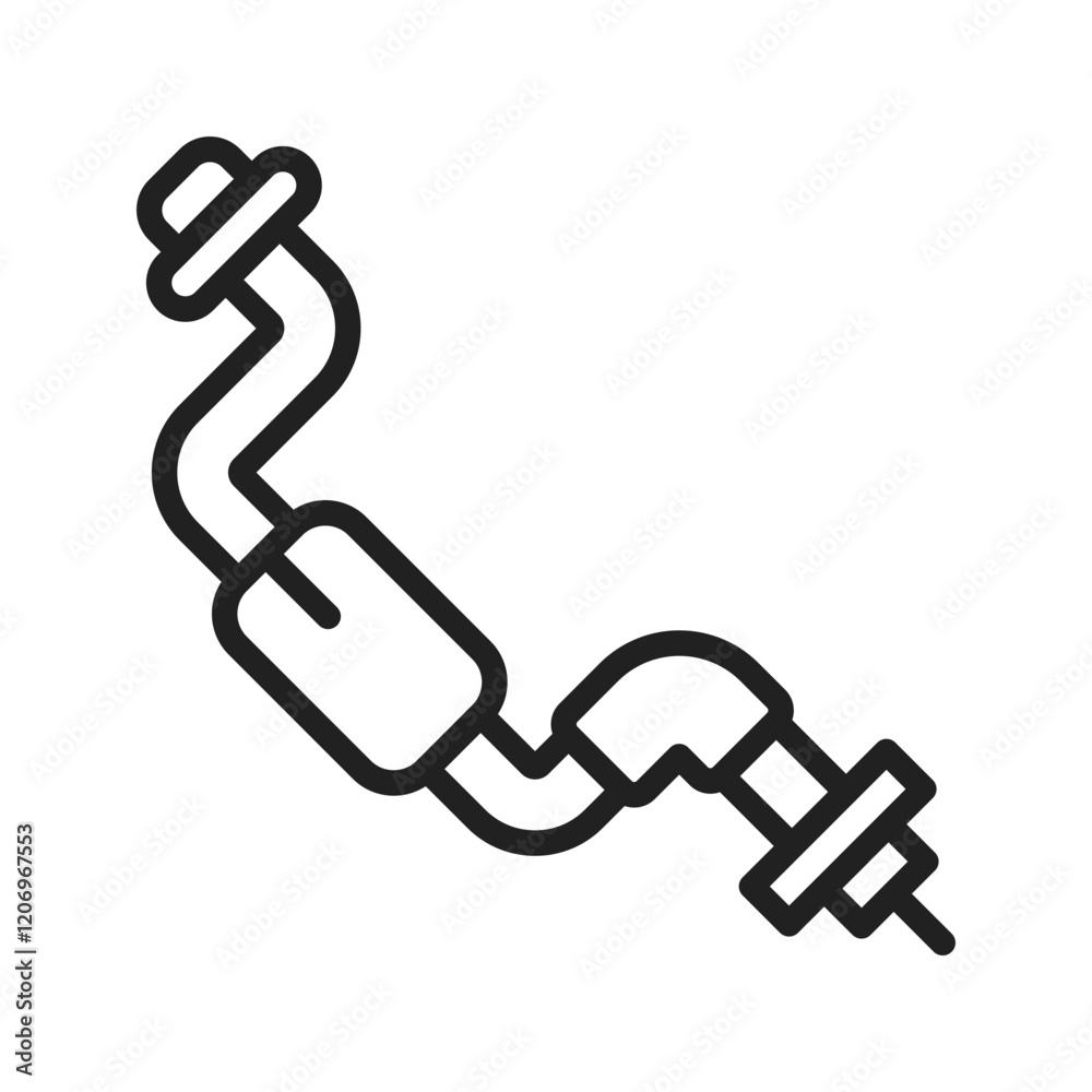 Brace icon vector image. Suitable for mobile apps, web apps and print media. Brace icon vector image. Suitable for mobile apps, web apps and print media.