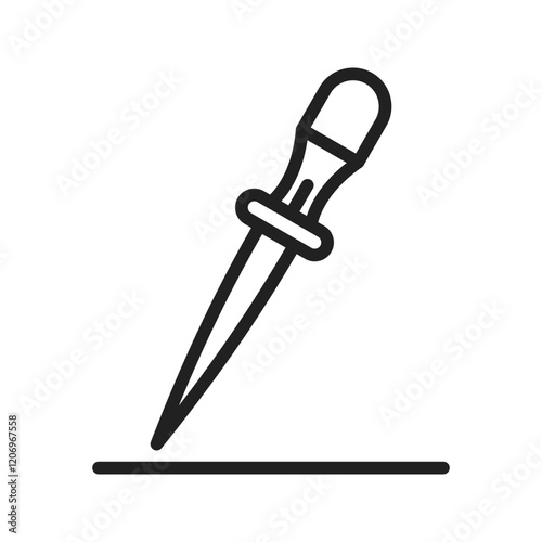 Awl icon vector image. Suitable for mobile apps, web apps and print media.