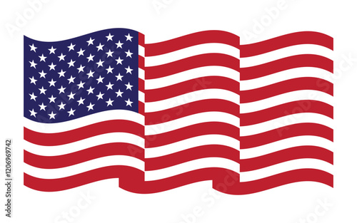Flag american vector icon illustration design template