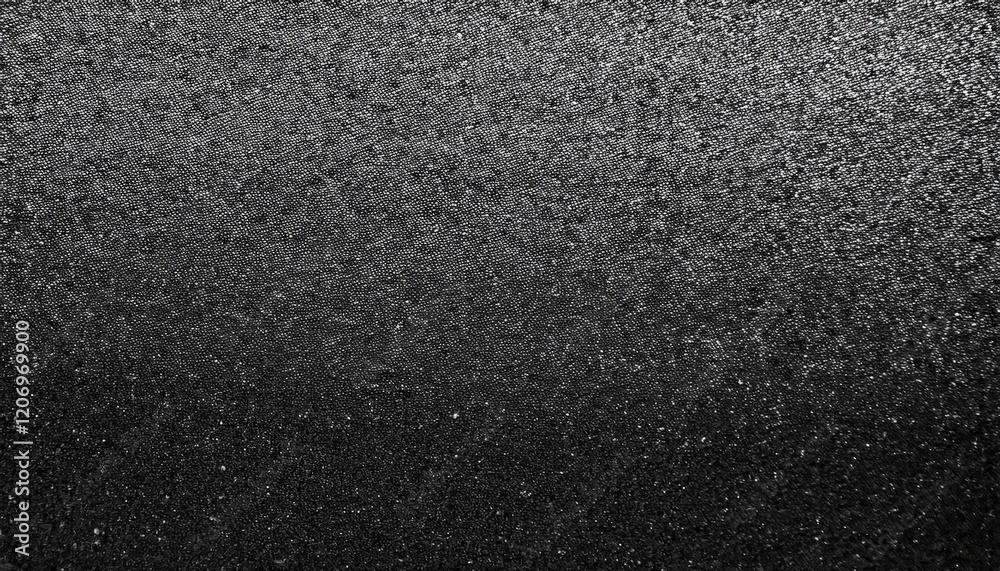 Fototapeta premium A black and white grainy background with dark noise texture, offering a monochrome abstract design, ideal for banners, posters, or headers with a minimalist and modern aesthetic.