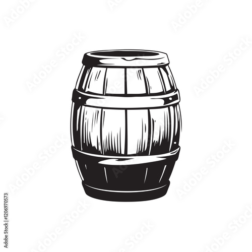 barrel isolated on white