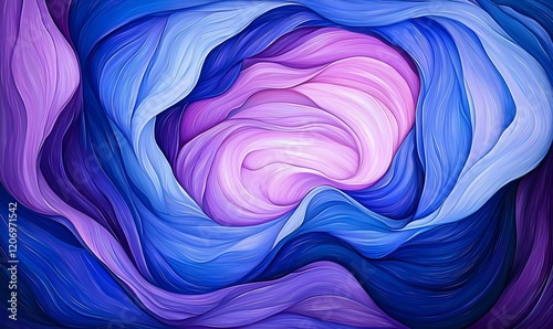Vibrant Abstract Spirituality, a colorful exploration of spiritual themes through dynamic shapes and fluid forms, evoking a sense of transcendence.