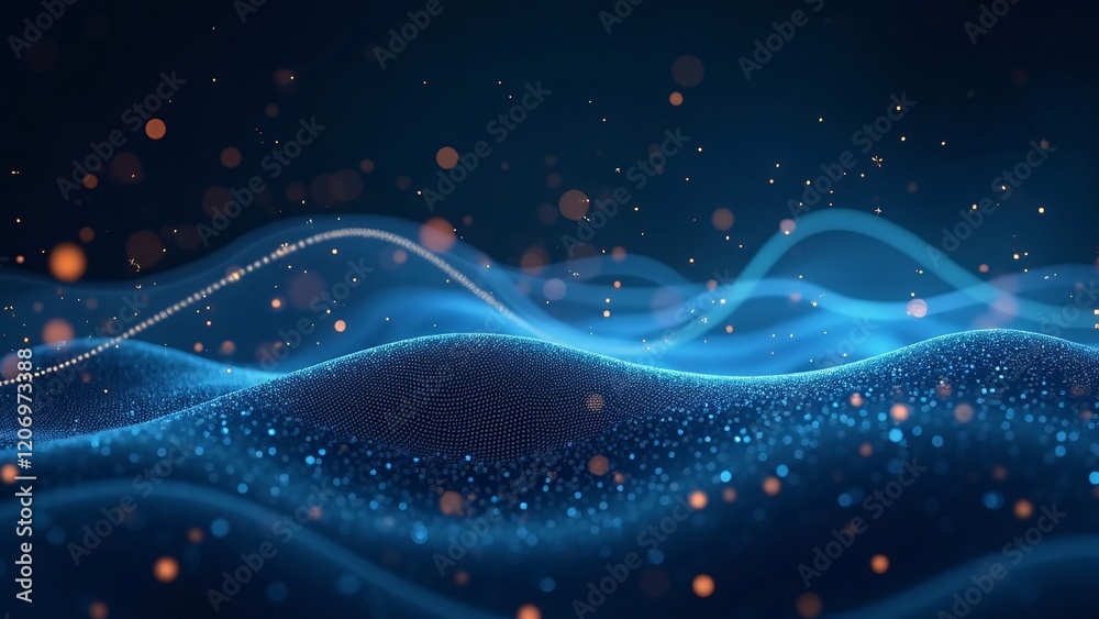 Fototapeta premium Futuristic Digital Waves