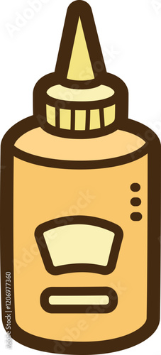 Squeeze bottle vector doodle illustration and graphic