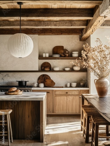 Rustic Kitchen Island With ...