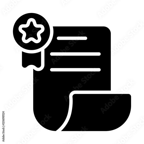 Certification Trade Solid Icon