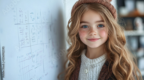 a little girl with long hair