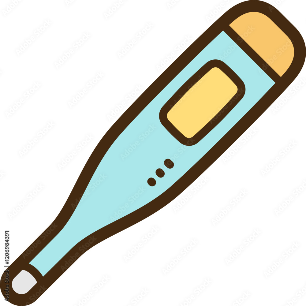 Thermometer vector doodle illustration and graphic Thermometer vector doodle illustration and graphic