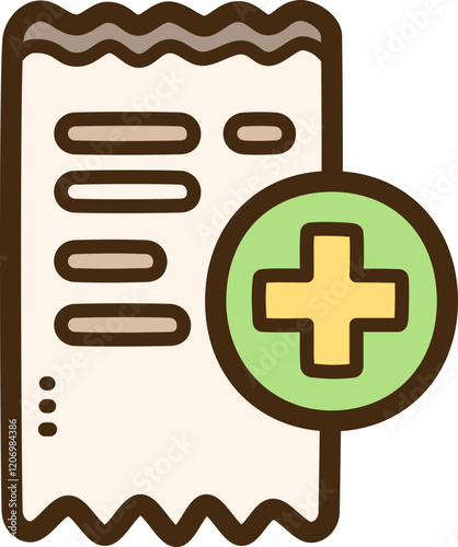 Prescription vector doodle illustration and graphic photo