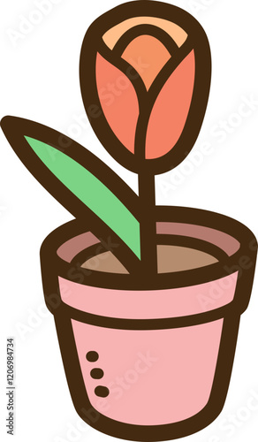 Garden vector doodle illustration and graphic