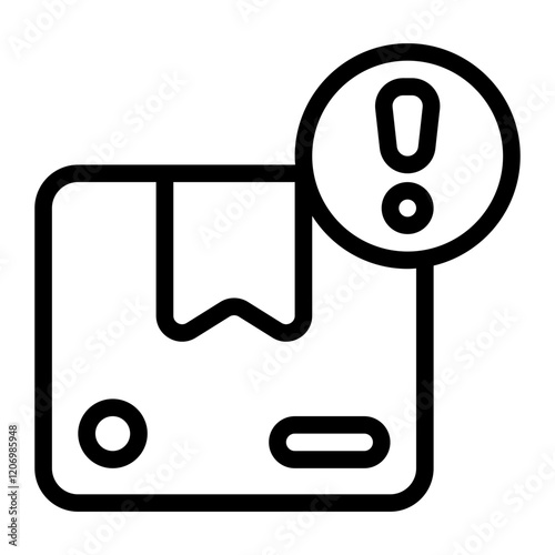 Package Fake Line Icon