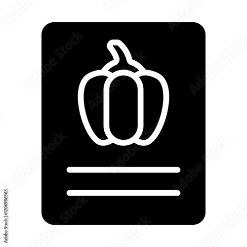Recipe Paprika Solid Icon