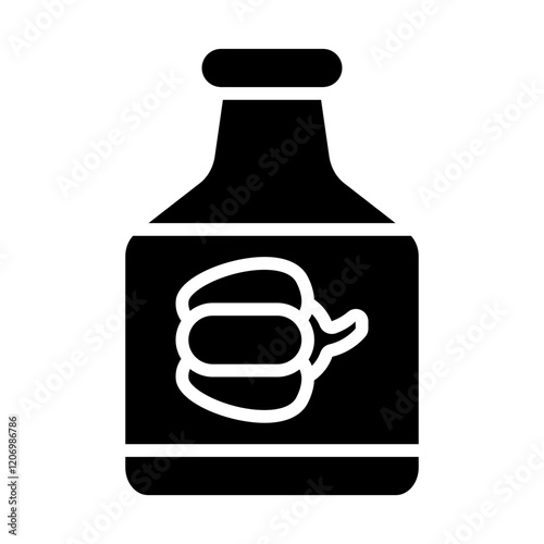 Sauce Paprika Solid Icon