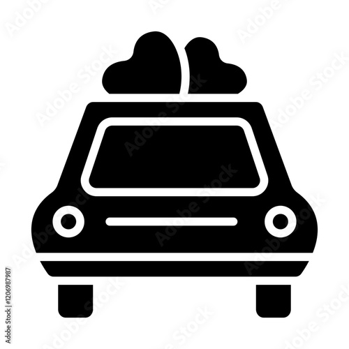 Wedding Car Solid Icon