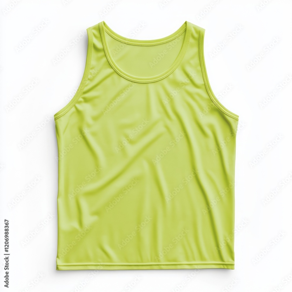 realistic high quality Lime tank top mockup isolated realistic high quality Lime tank top mockup isolated