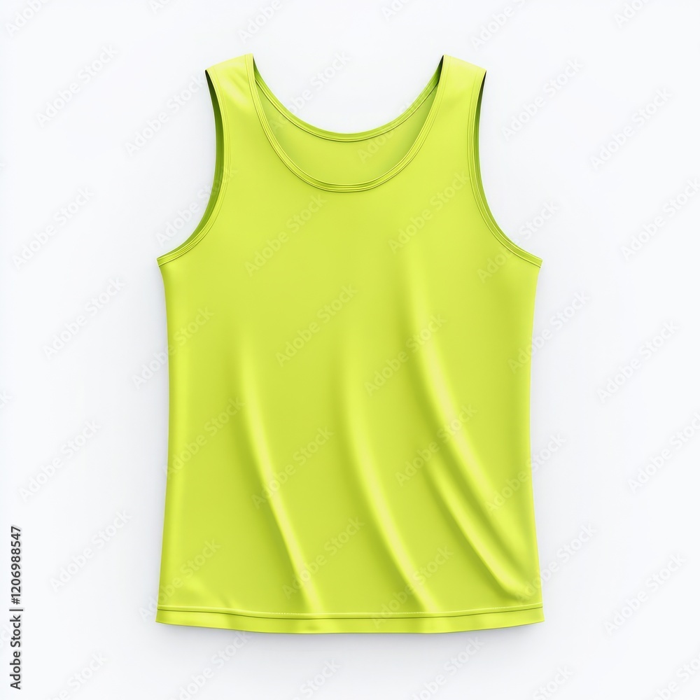realistic high quality Lime tank top mockup isolated realistic high quality Lime tank top mockup isolated