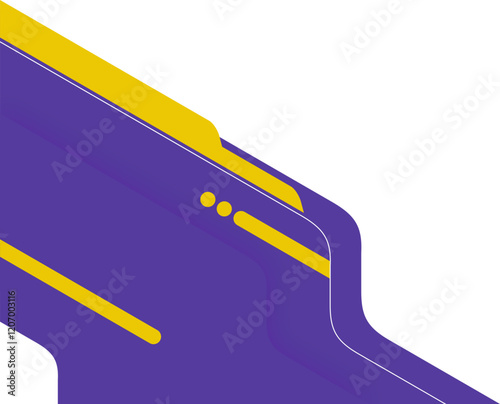 Purple And Yellow Business Corner