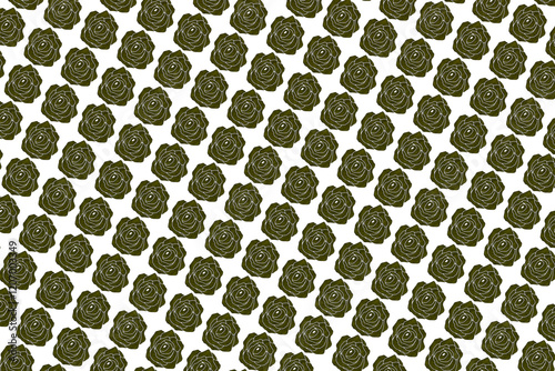Seamless pattern on a white background with roses
