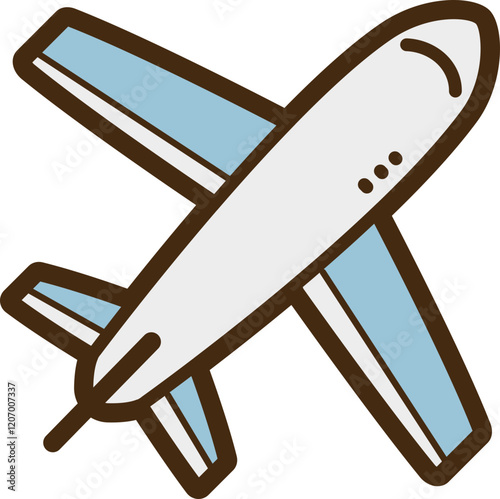Flight vector doodle illustration and graphic