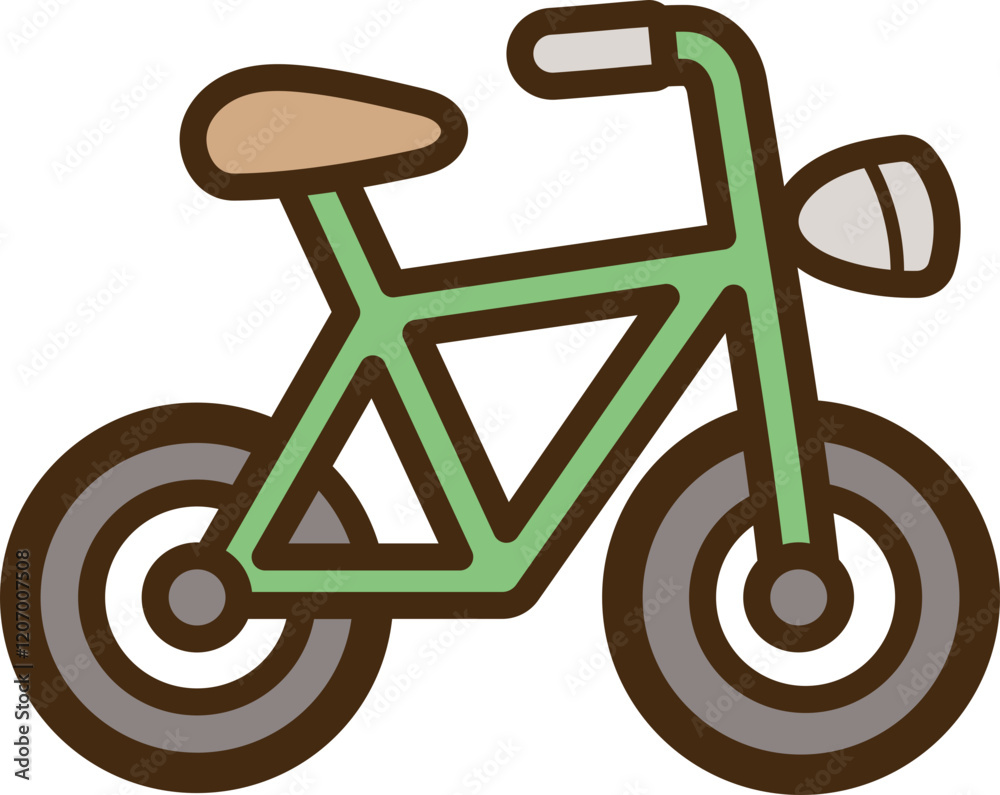 Bicycle vector doodle illustration and graphic Bicycle vector doodle illustration and graphic