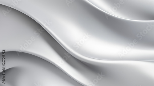 Rippling Silver Metallic Paper Surface