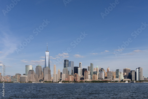 Billede på lærred New York City Skyline on a Clear Summer Day.