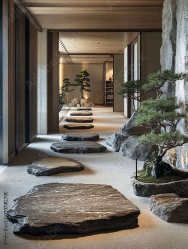 Serene Zen Garden Pathway W...