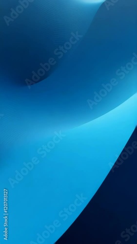 Abstract smooth blue shapes flowing seamlessly in a minimalistic design, evoking calmness and modern aesthetics. Ideal for backgrounds or copy space.