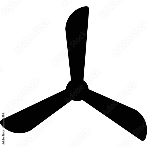 Simple vector icon wind blade