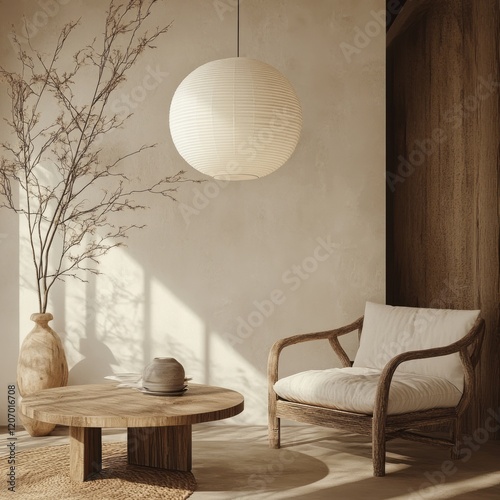 Serene Minimalist Living Ro...