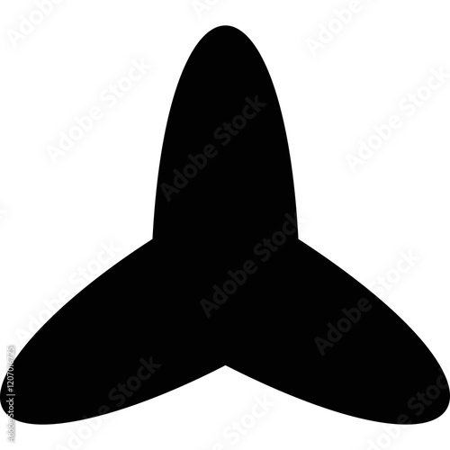 Simple vector icon wind blade

