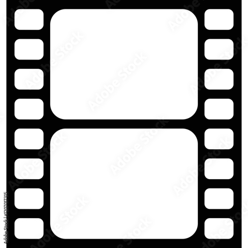 Simple vector icon videotape